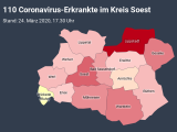 Jetzt 110 bestätigte Corona-Fälle im Kreis Soest