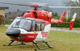 Notarzt mit dem Hubschrauber eingeflogen, da NEF nicht vor Ort in Wickede (Ruhr) war