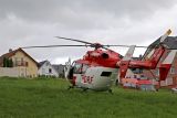 Verletzter Arbeiter: Rettungshubschrauber landete in neuer Siedlung