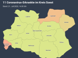 Aktuell 11 Erkrankte mit COVID-19