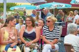 Gut besuchter Sommerabend an der Ruhr – doch vom Fluss ist kaum noch etwas zu sehen